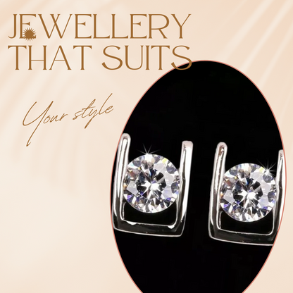 Sleek Shine Square Studs