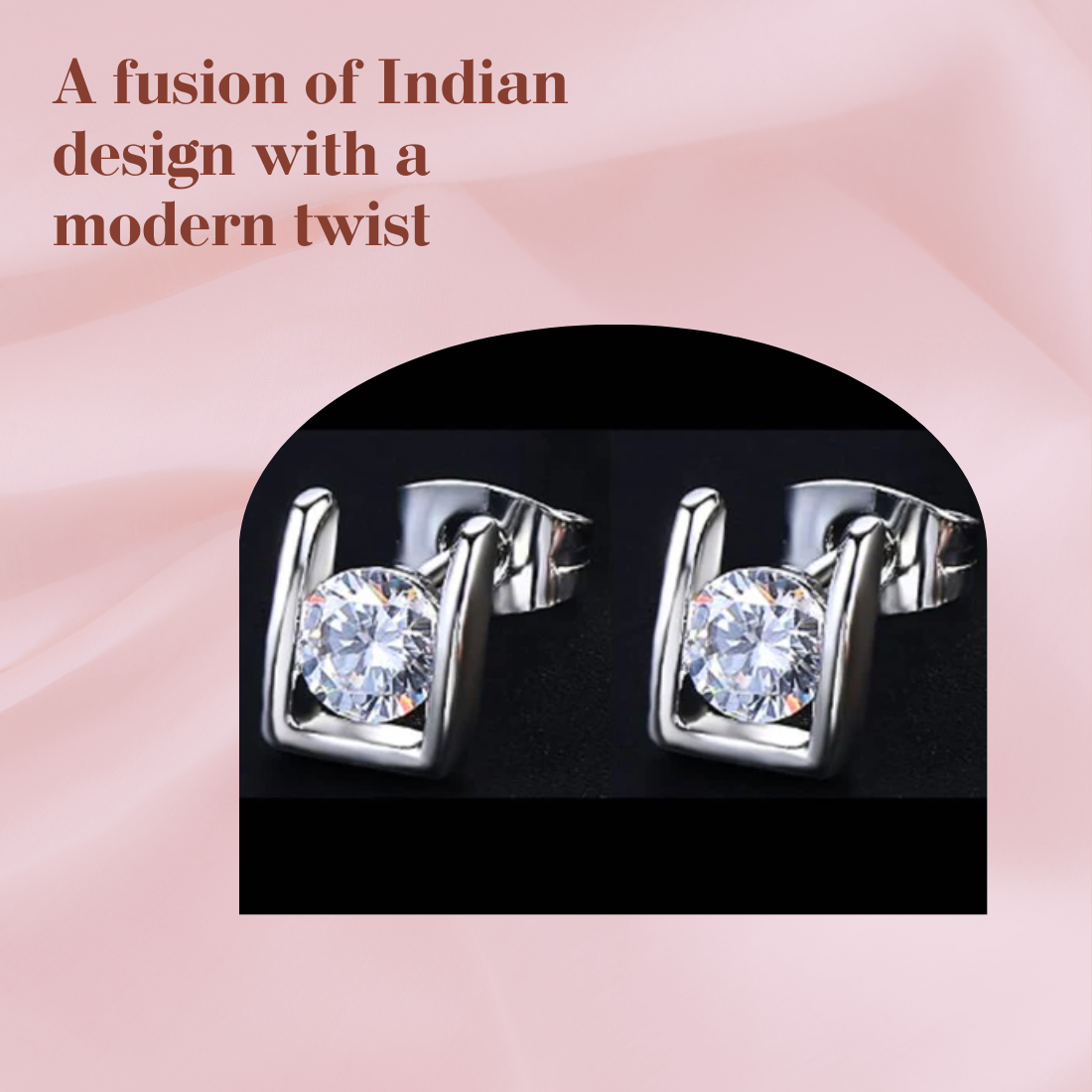 Sleek Shine Square Studs