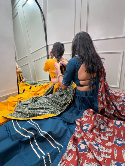 Pure Cotton Gamthi Kodi Work Navratri Special Chaniya Choli - Premium  from Ethenika.com - Just INR 4590! Shop now at Ethenika.com 