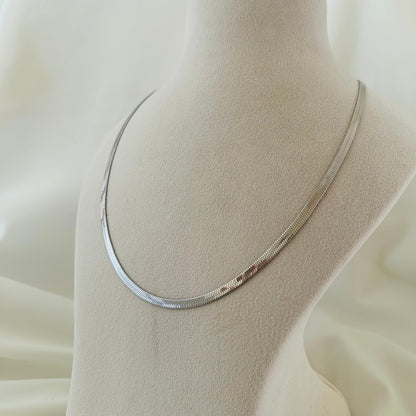Unisex Silver Snake Chain
