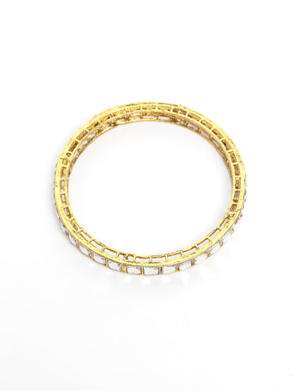 Fancy Folk - Kundan Studded Gold Plated Set of four Bangles