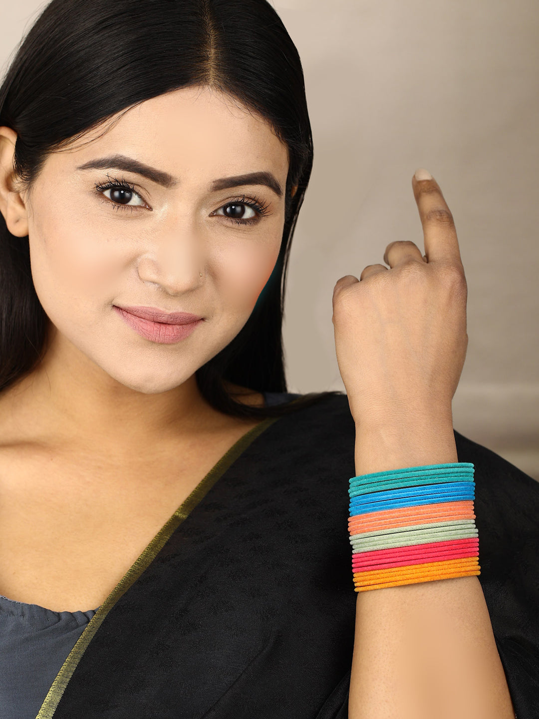 Set of 24 Multi-Color Bangles