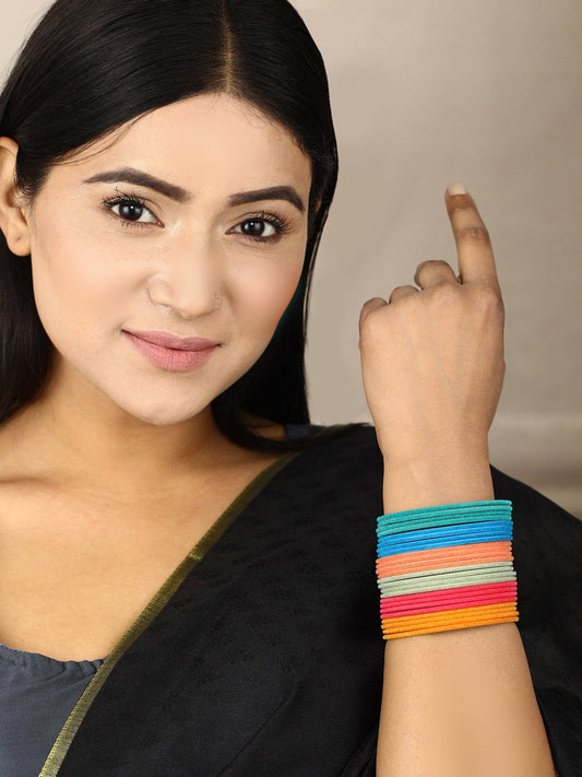 Set of 24 Multi-Color Bangles