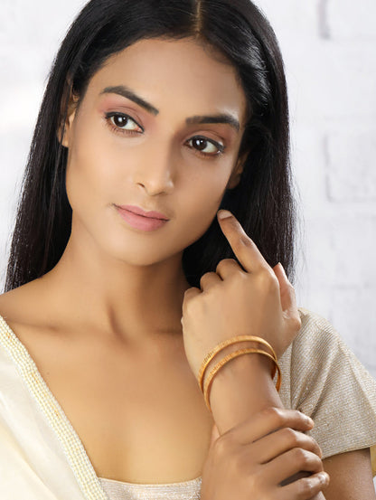 Set of 2 Gold Plated Bangles Set