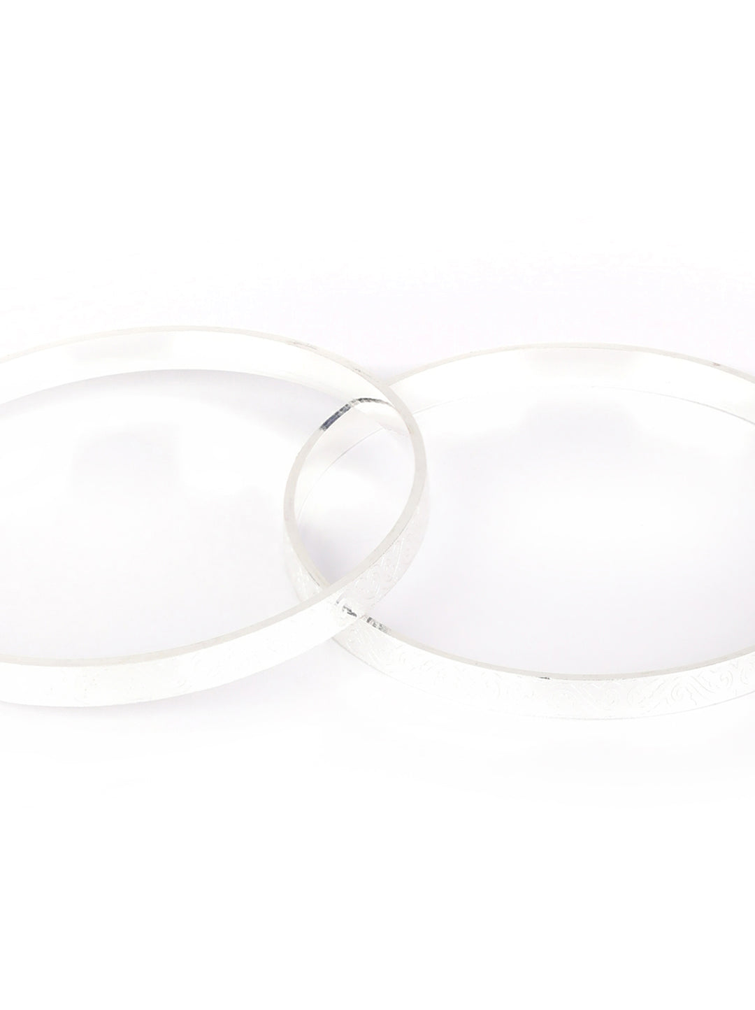 Set of 2 Silver Plated Bangles Set