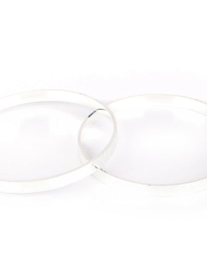 Set of 2 Silver Plated Bangles Set