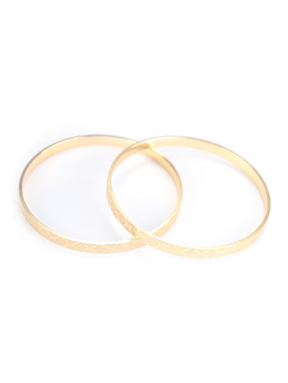 Gold Plated Set of 2 Bangle Set