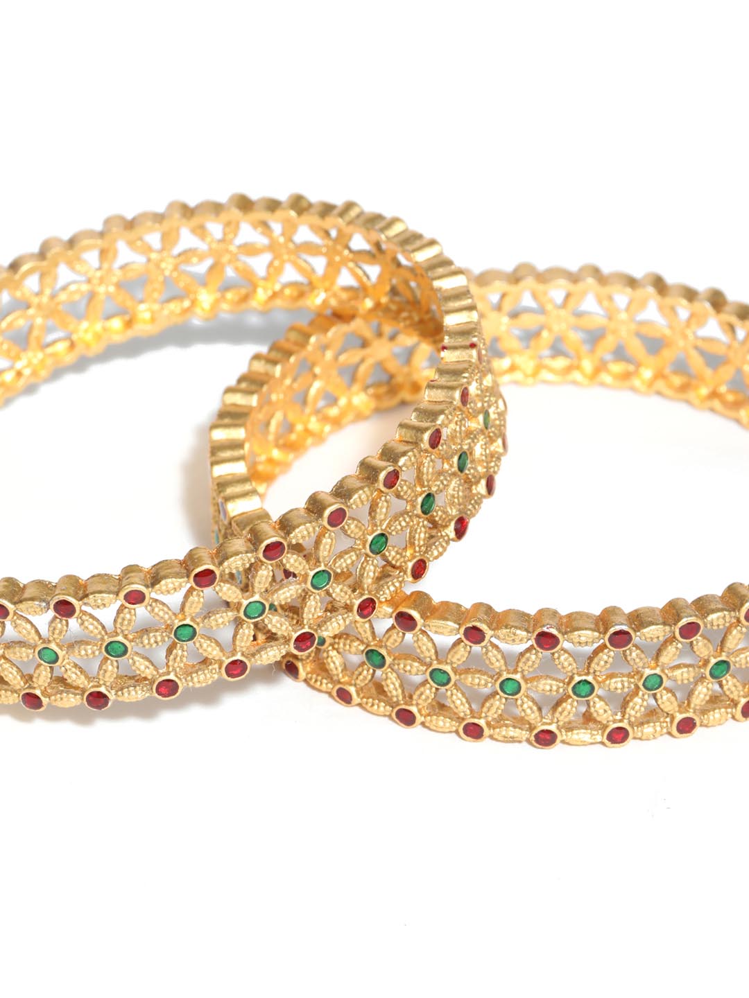 Multi-Color Gold Plated Meenakari Bangle Set