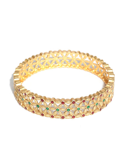 Multi-Color Gold Plated Meenakari Bangle Set