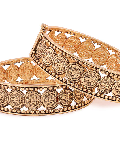 Priyaasi Temple Style Gold Plated Bangles