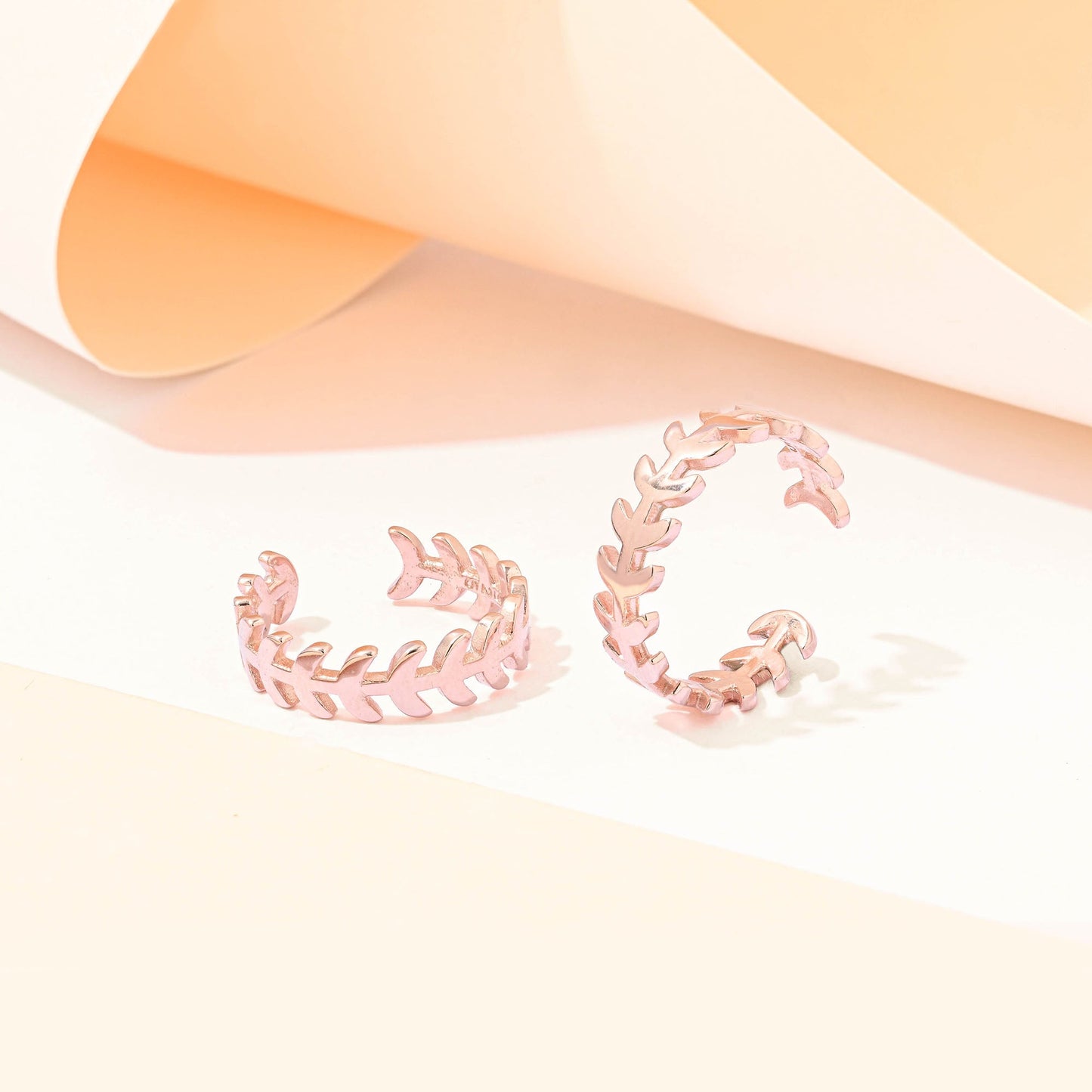 Leaf Vine Silver Toe Ring