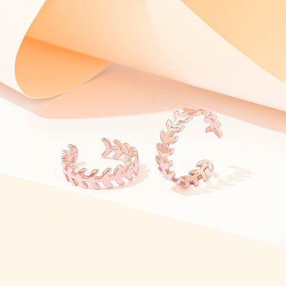 Leaf Vine Silver Toe Ring