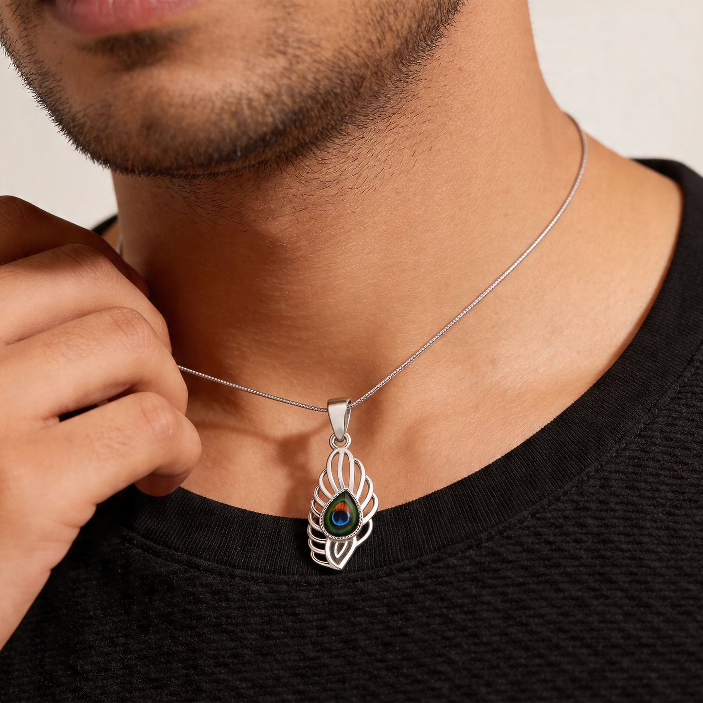 Artistic Peacock Pendant