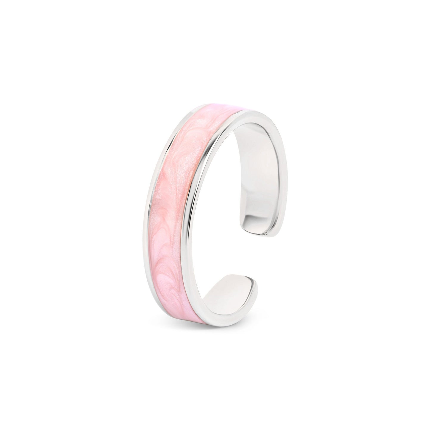 Enamel Band Silver Toe Ring