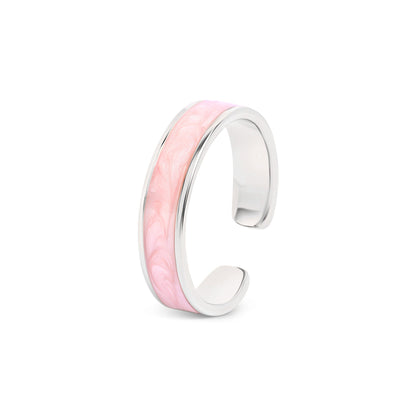 Enamel Band Silver Toe Ring