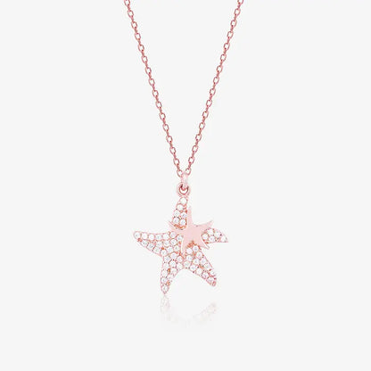 Rose Gold Star Serenity Chain Locket