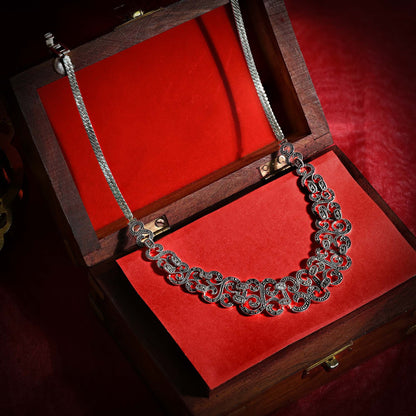 Heritage Vine Silver Necklace