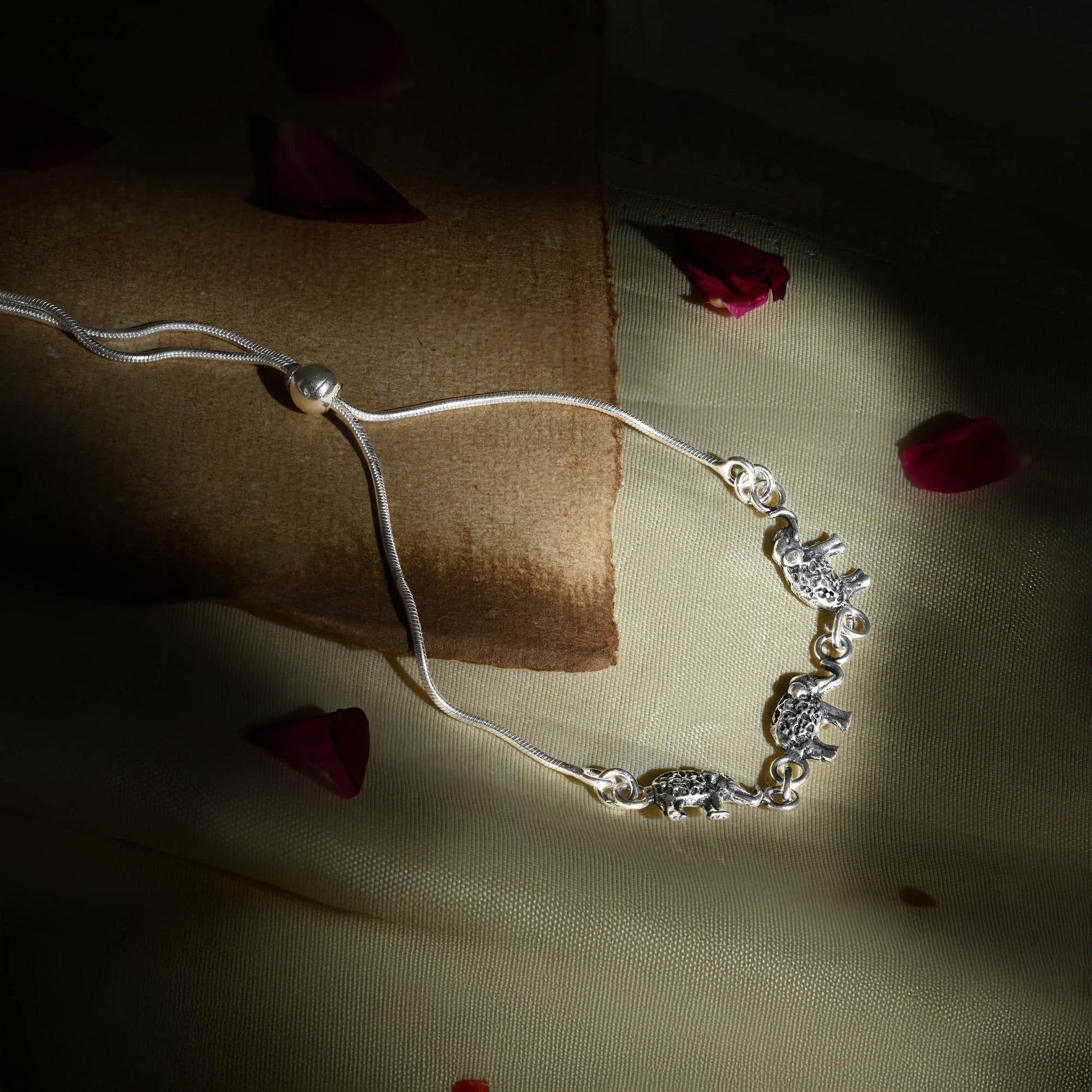 Regal Elephant Link Anklet
