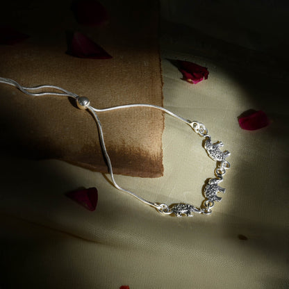 Regal Elephant Link Anklet