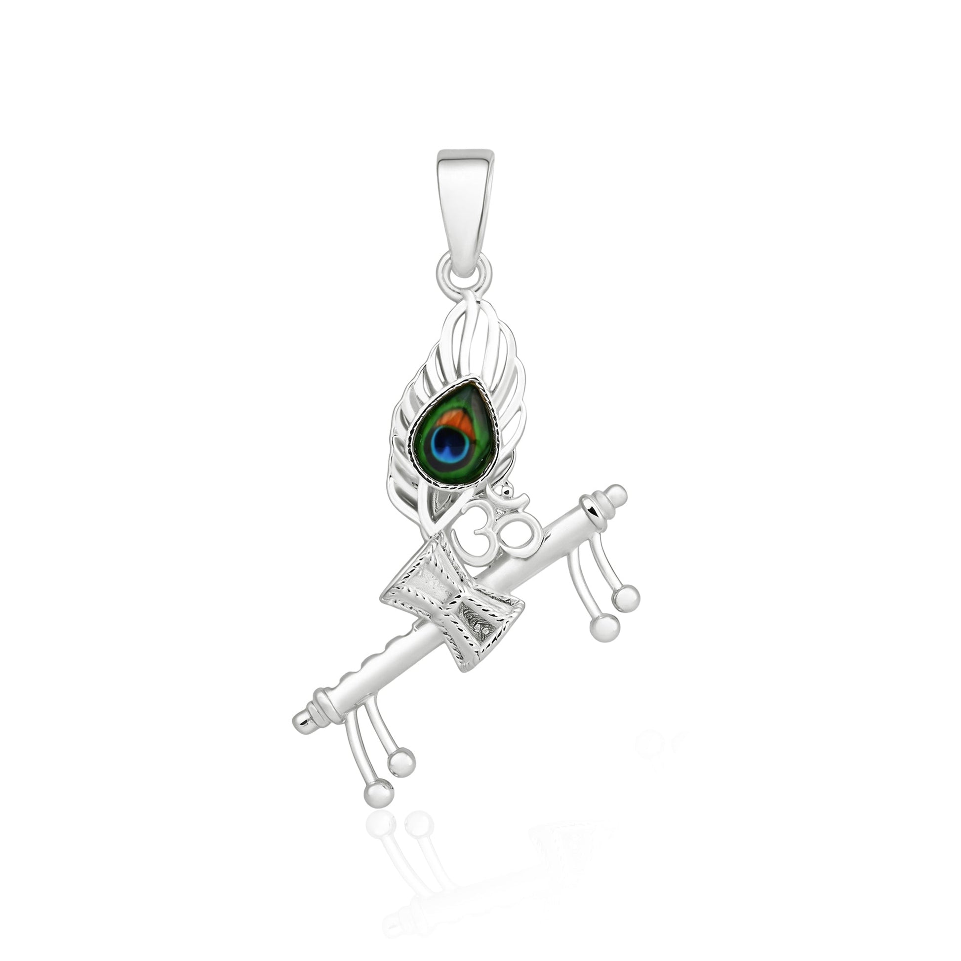 Krishna Flute Damru Pendant