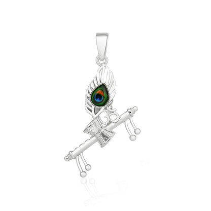 Krishna Flute Damru Pendant