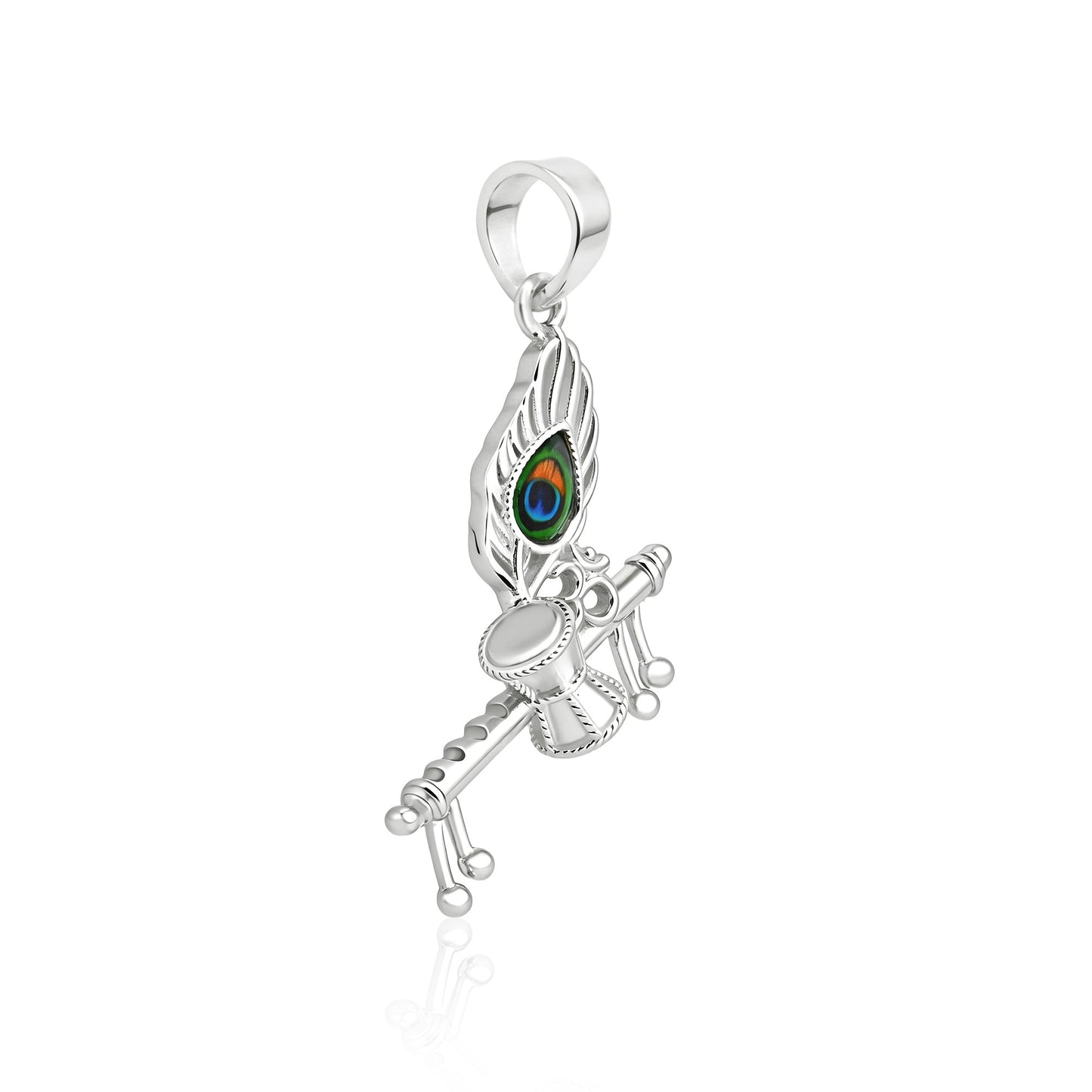 Krishna Flute Damru Pendant