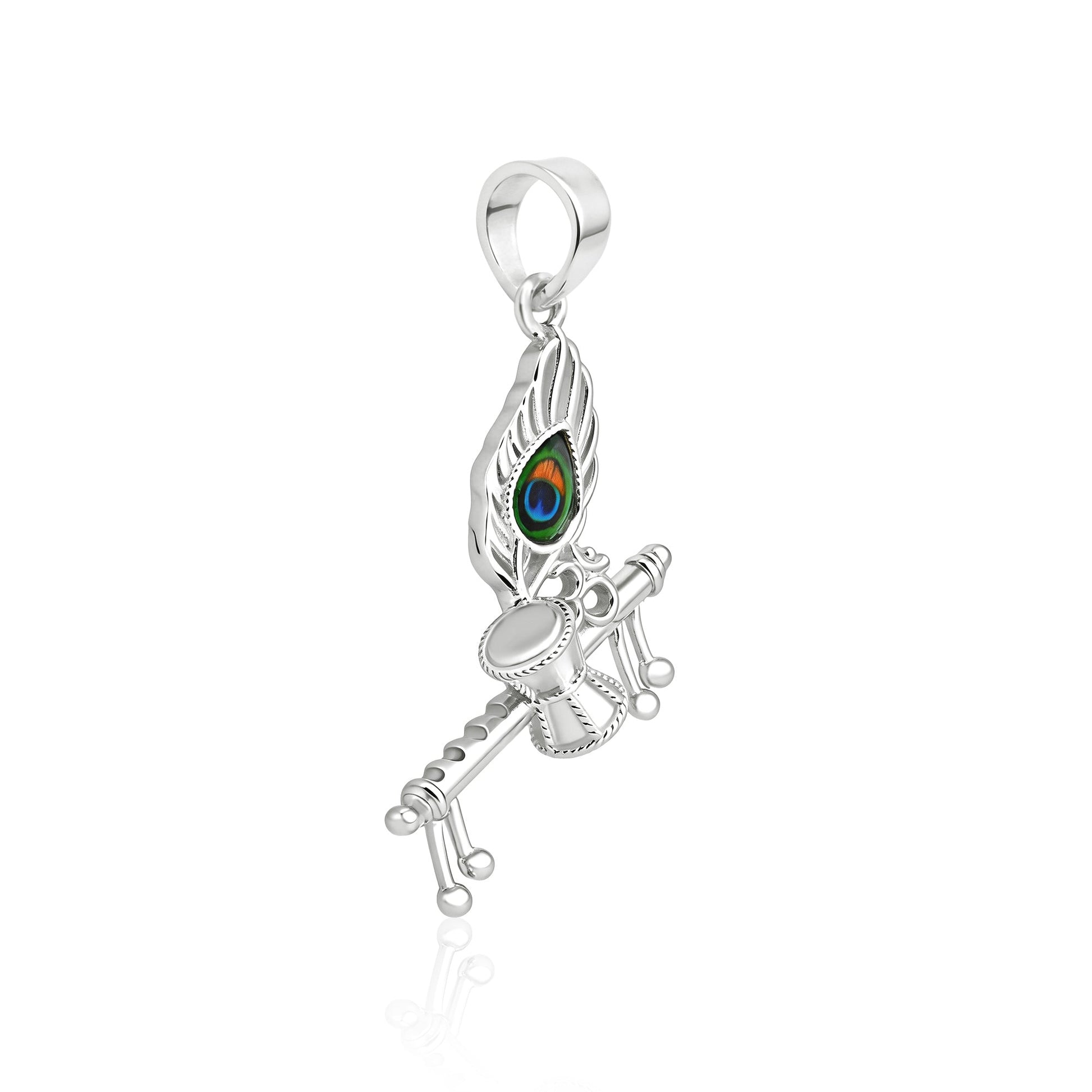 Krishna Flute Damru Pendant