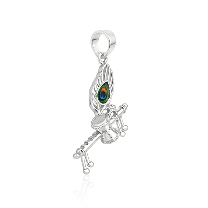 Krishna Flute Damru Pendant