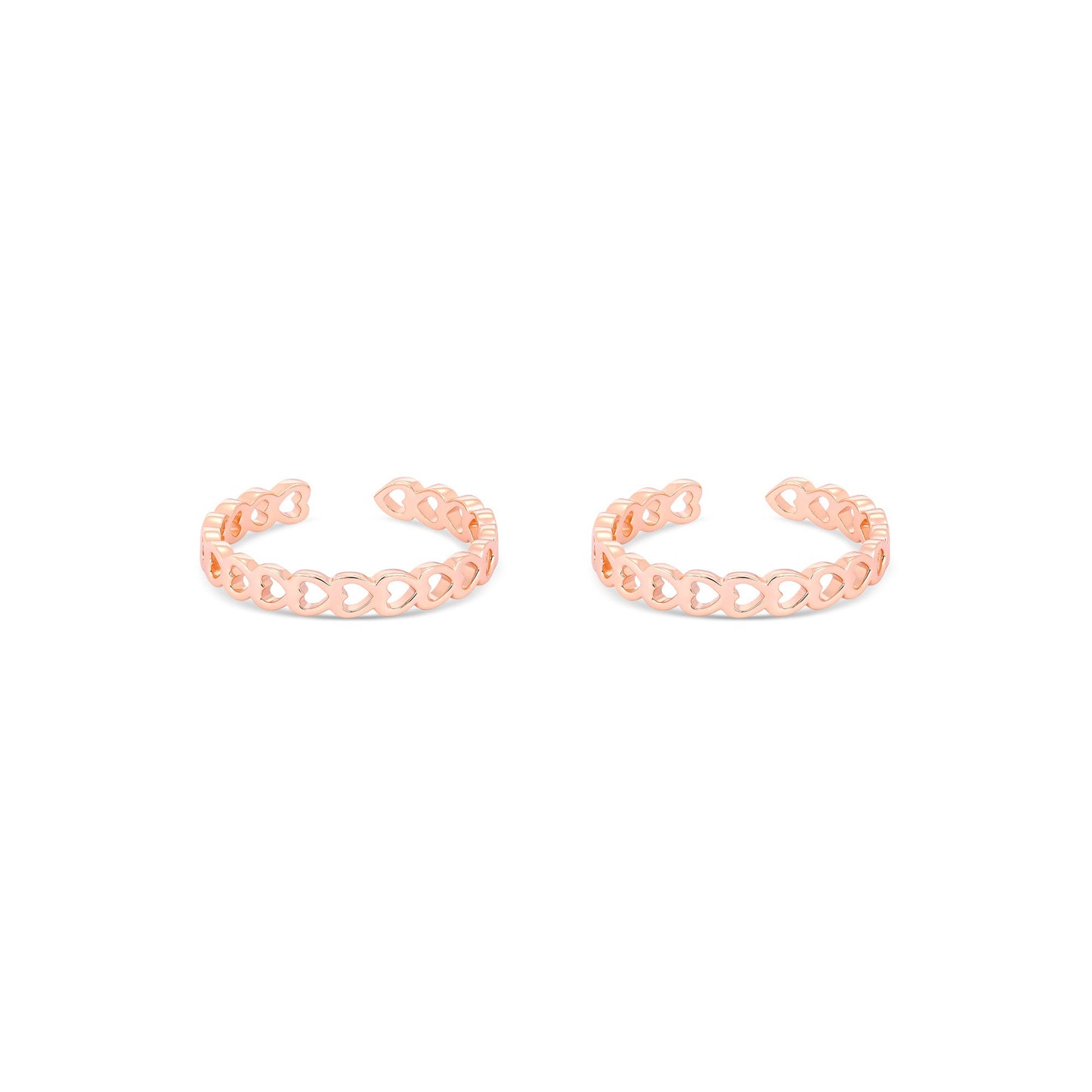 Heartlet Silver Toe Ring