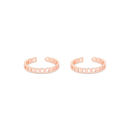 Heartlet Silver Toe Ring