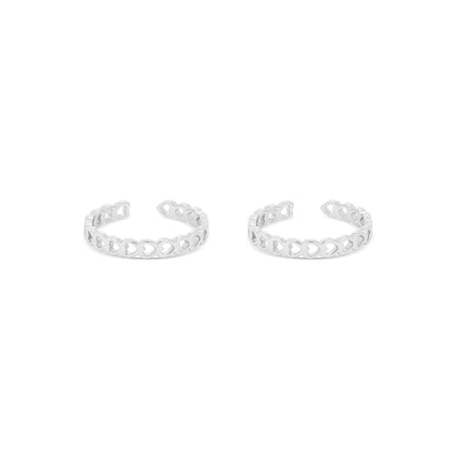 Heartlet Silver Toe Ring