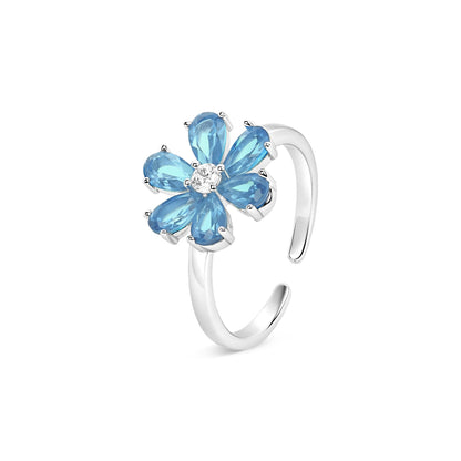 Petaline Silver Toe Ring