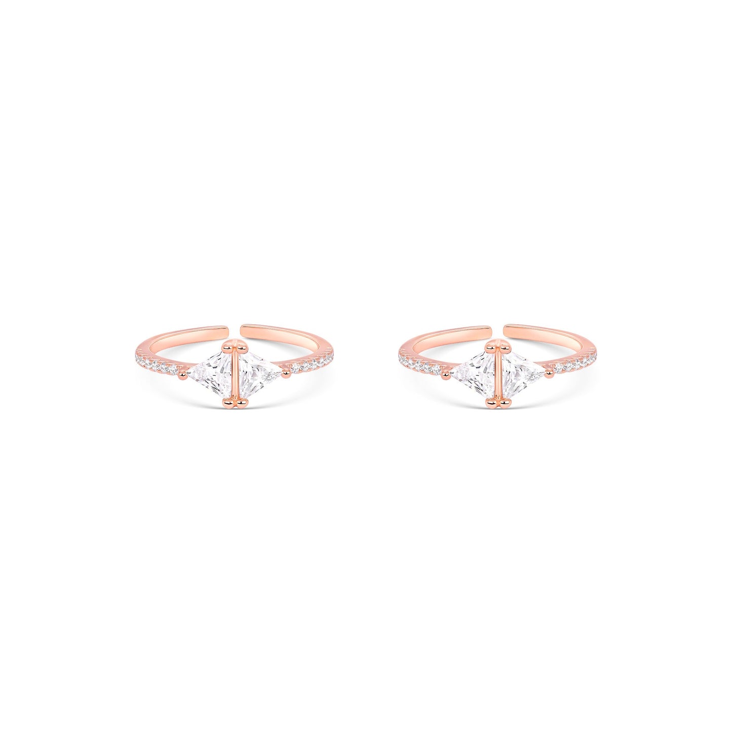 Prism Silver Toe Ring