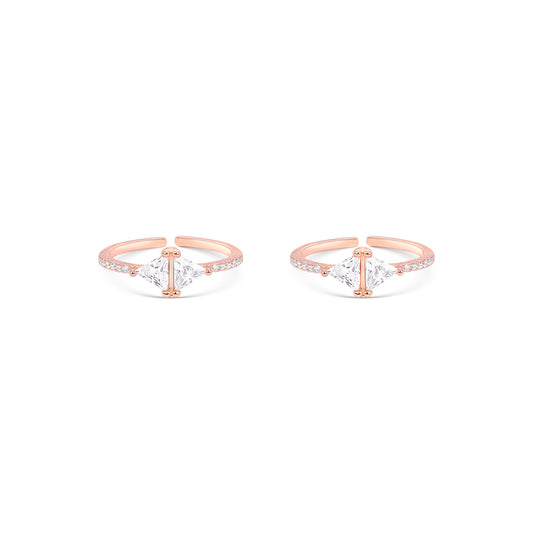 Prism Silver Toe Ring