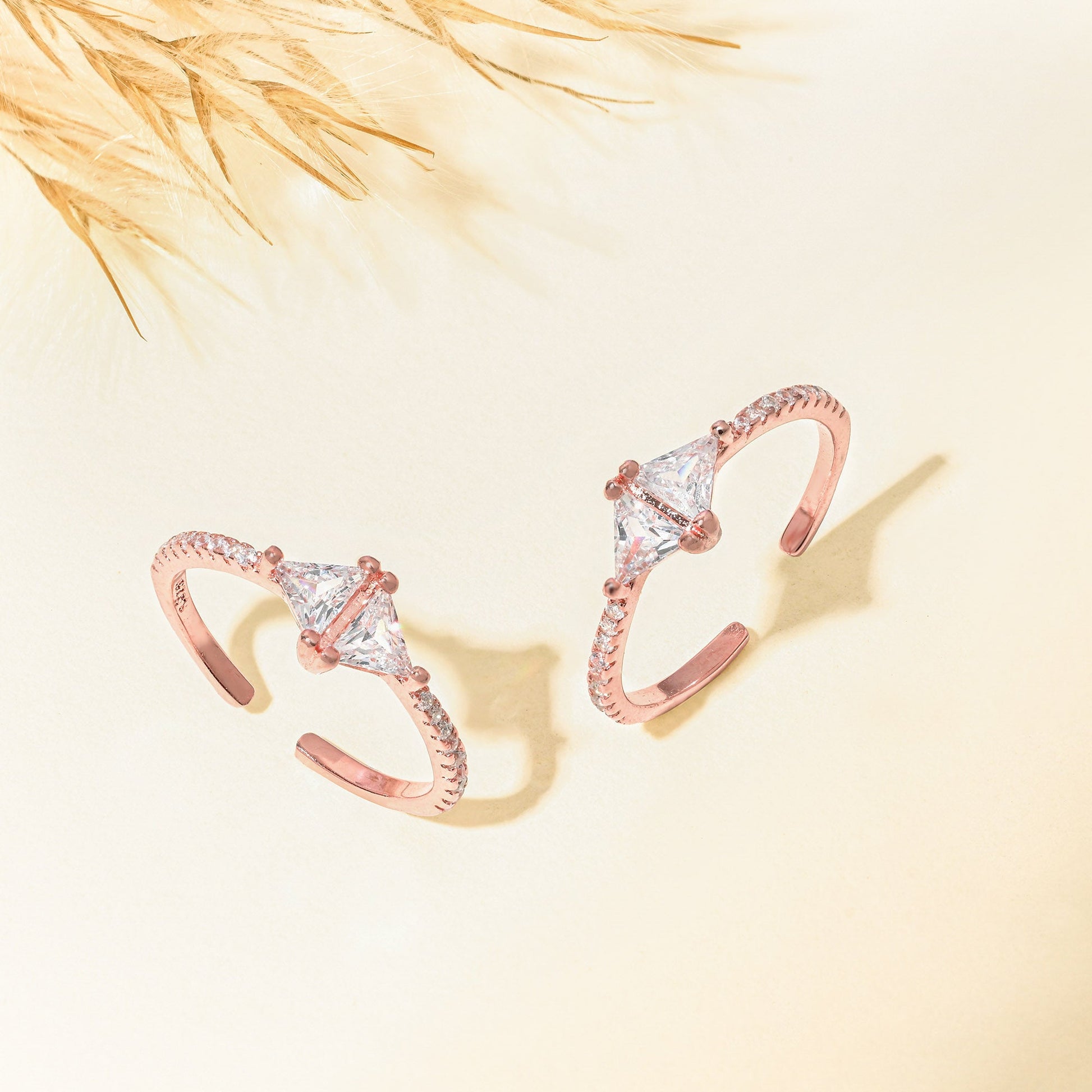 Prism Silver Toe Ring