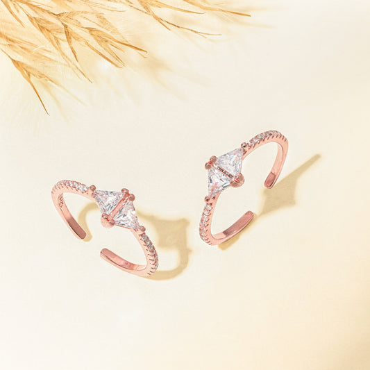Prism Silver Toe Ring
