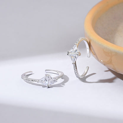 Prism Silver Toe Ring