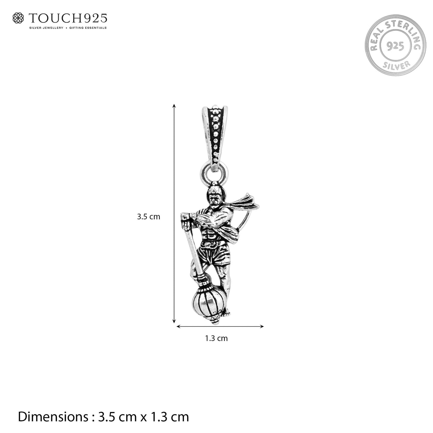 Mighty Hanuman Gada Pendant