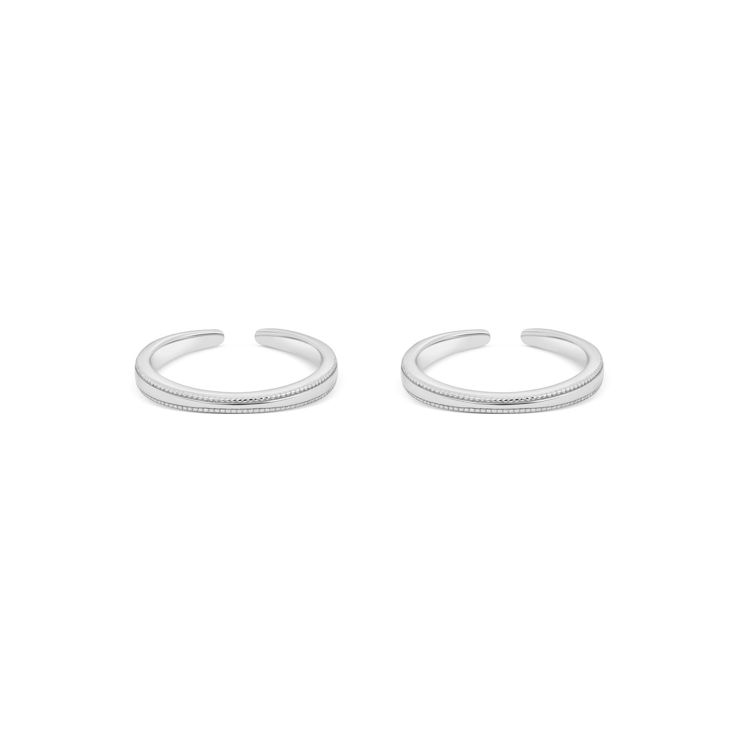 Serene Silver Toe Ring