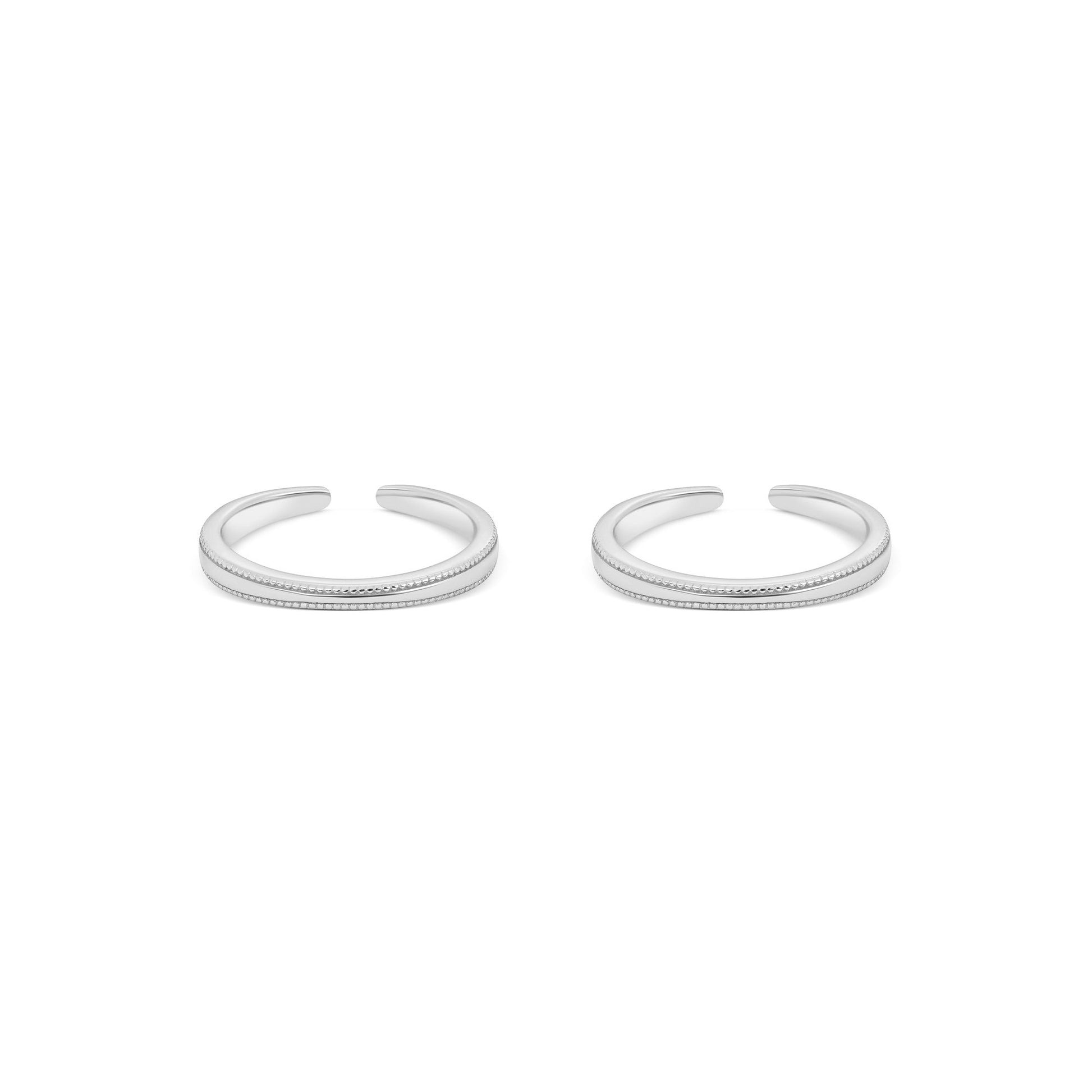 Serene Silver Toe Ring