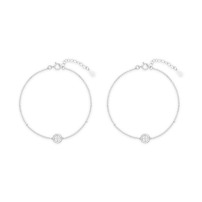 Aurora Star Silver Anklet