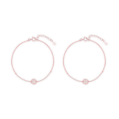 Aurora Star Silver Anklet
