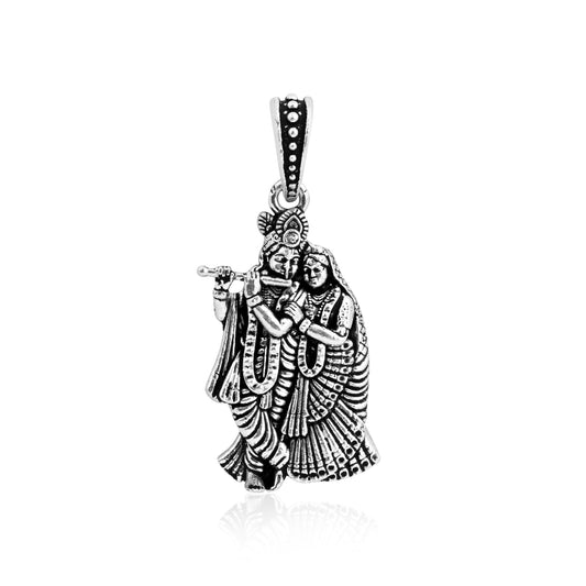 Radha Krishna Divine Pendant