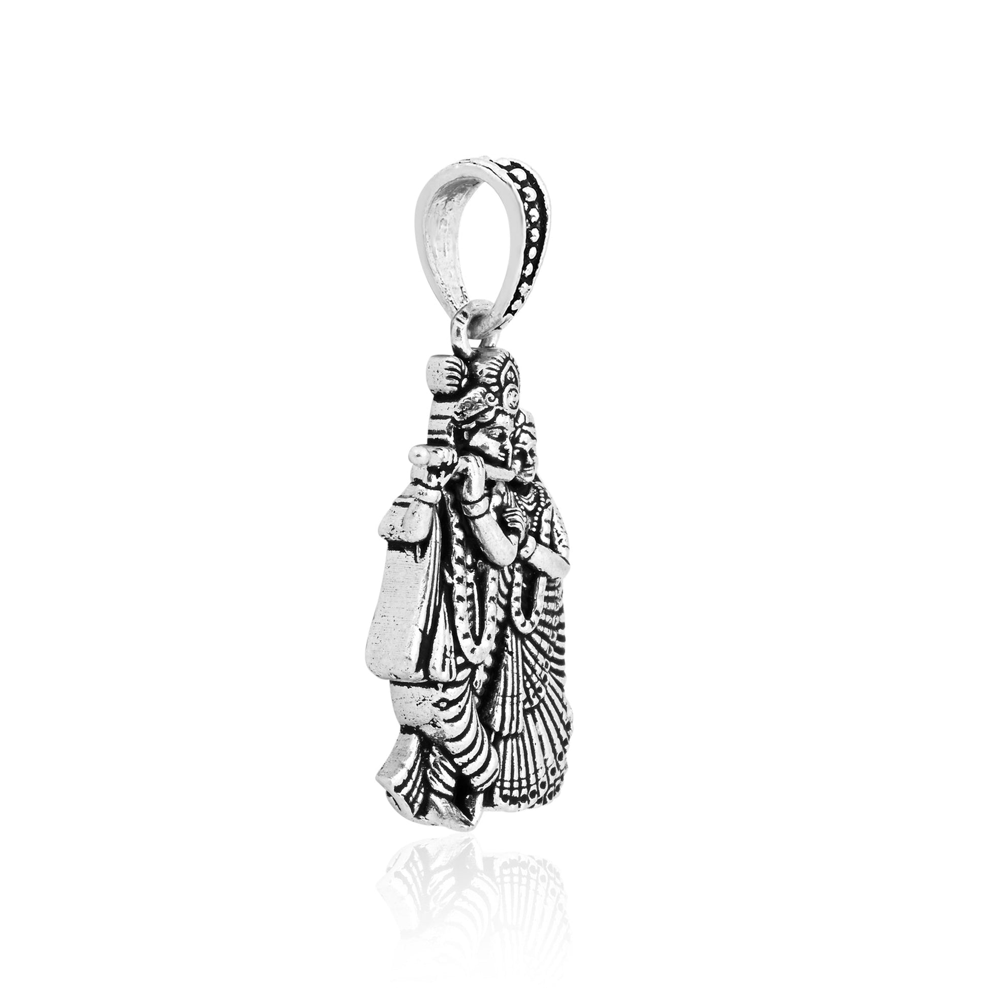 Radha Krishna Divine Pendant