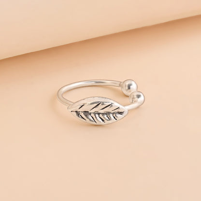 Leaf Motif Bead Nose Ring