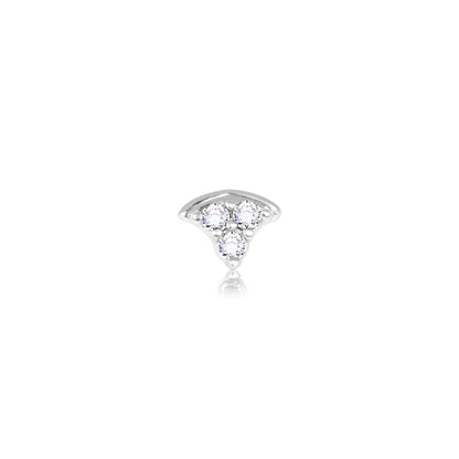 Triangular Silver Nose Pin