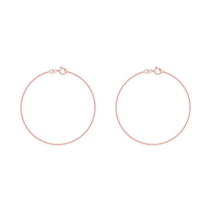Gleam Line Silver Anklet