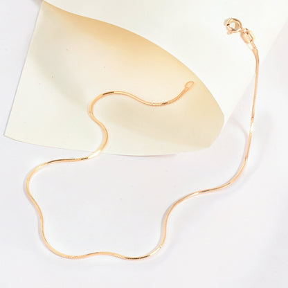 Gleam Line Silver Anklet