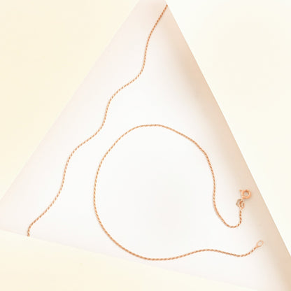 Twist Weave Silver Anklet