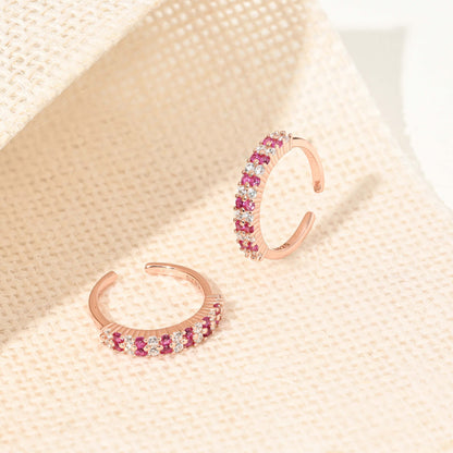 Rosé Luxe Silver Toe Ring
